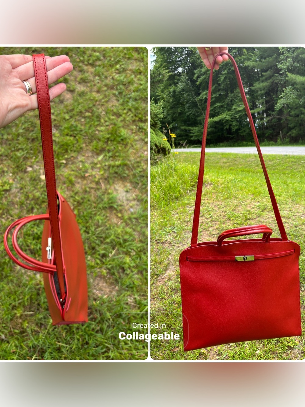 Furla Leather Crossbody Tote Bag - Picture 15 of 17